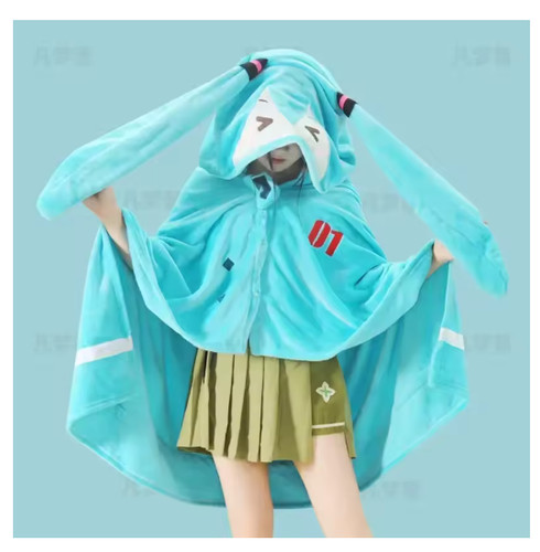 Hatsune miku plush hooded - hatsune,