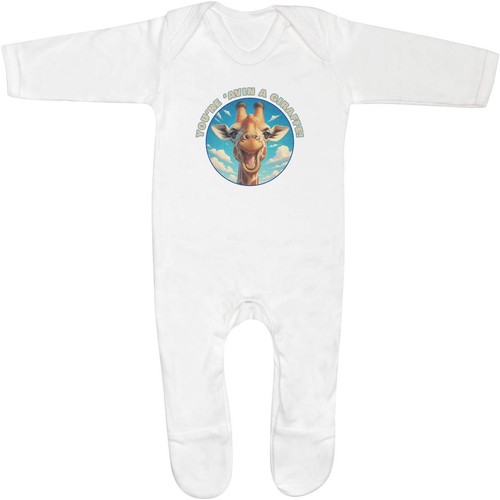 Laughing giraffe baby - 'laughing,