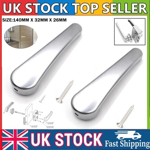 Silver toilet door handle - toilet,