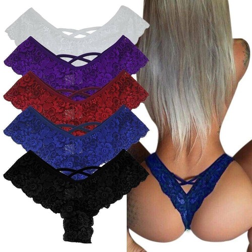 Pack women sexy lace thong - 4,