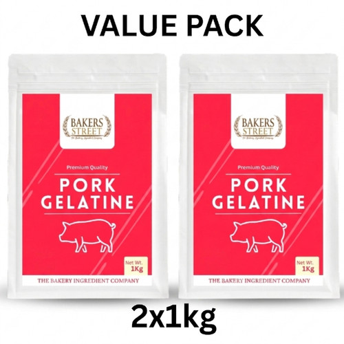 Pork gelatine powder 2x1kg - gelatine,