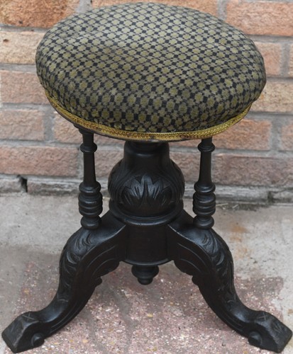 Old carved fancy looking round - old,