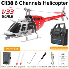 RC ERA C138 RC Helicopter Bell-206 6CH 6-axis Gyro Remote Control RTF Aircraft