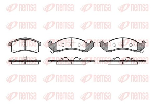 Remsa 0537 brake pad - remsa, 0537.02