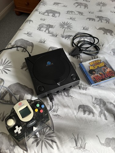 Sega dreamcast black console - sega,