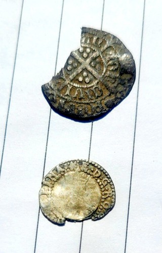 Silver medieval tudor hammered
