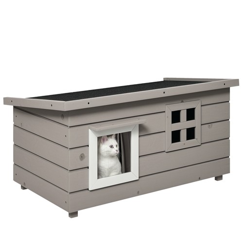 Pawhut outdoor cat house - outdoor, with