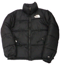 The North Face Nuptse Puffer Jacket Small Black Quilted 700 Fill Warm Mens