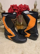 Dainese Motorcycle Racing Leather Boots Size 40                 Display Sample!