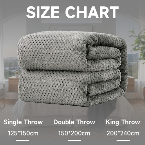 Luxury popcorn waffle blanket - luxury,