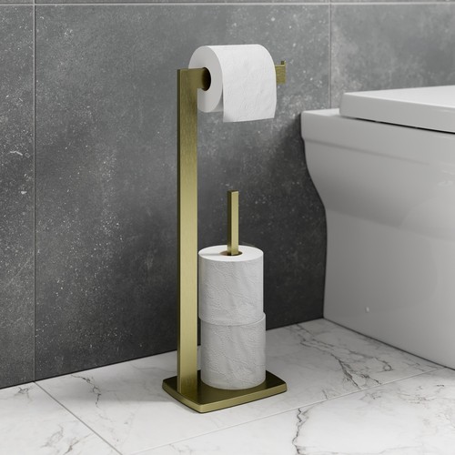 Brushed brass freestanding - brass,