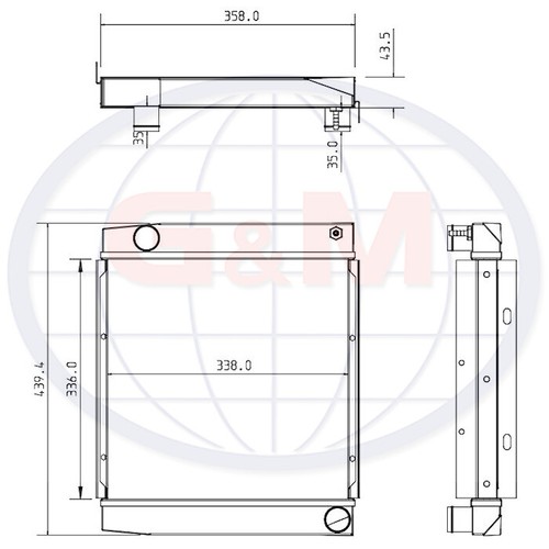 Radiator for jcb micro - for,