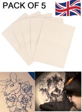 Learn Blank Tattoo Tattooing Fake False Practice Skin 20cm Synthetic 5 Pack 