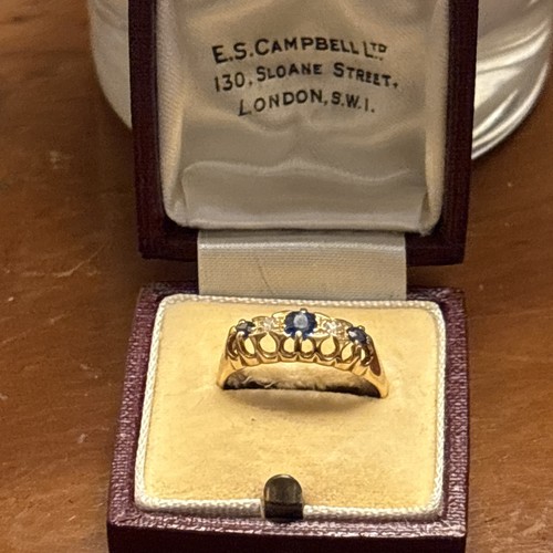 Antique edwardian sapphire - sapphire, &