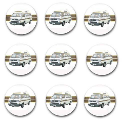 25mm button badges x9 - ,