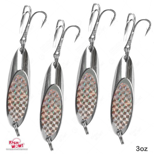 4pcs 3oz fishing kast spoon - 4pcs,