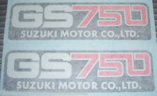SUZUKI GS750 GS750A GS750B GS750D SIDE PANEL DECALS