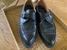 George Cox Men's Black Leather