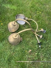 Vintage Brass Swan Neck Wall