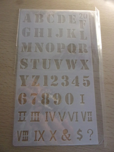 Small reusable plastic stencil - small,