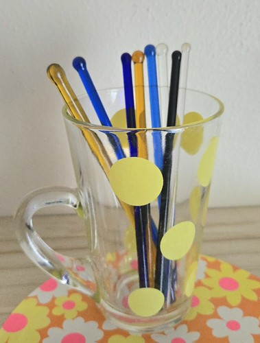 Glass swizzle sticks - 6",