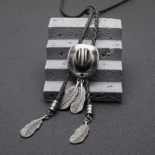 Bolo tie silver - tie,