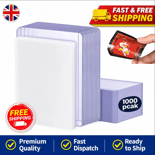 100 1000pcs clear card sleeves - clear,