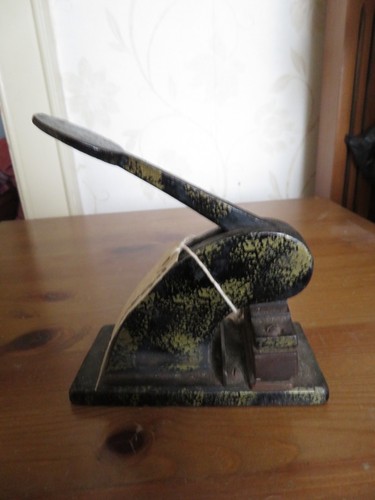 Vintage cast iron embossing