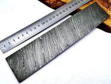 TITANs Premium Damascus Steel Billet Bar Knife Making Craft 25X5cm Twisted 9752