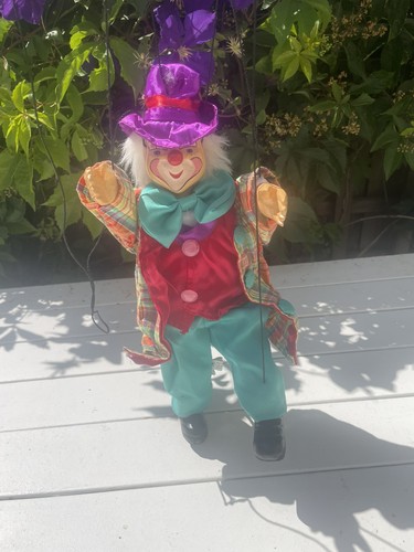 Antique wooden clown - antique,