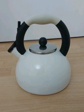 Prestige Porcelain Whistling Kettle Stove Top Enamel Cream 1.9 L 