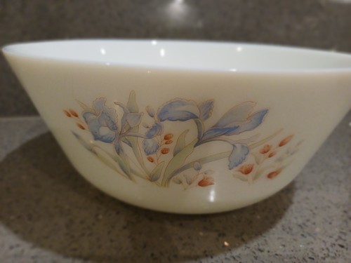 Pyrex 1980 vintageb blue - pyrex,