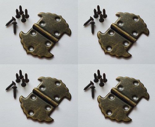 Small brass hinges door - 4x,