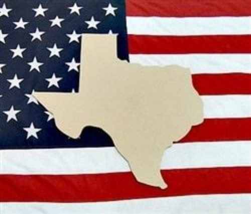 Wood texas shape state - texas,