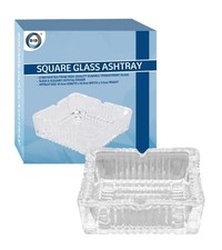 Ashtray Square Glass Large
