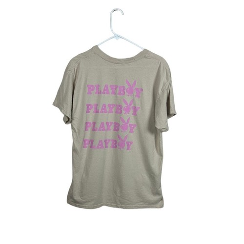 Playboy tan logo tee - tan,