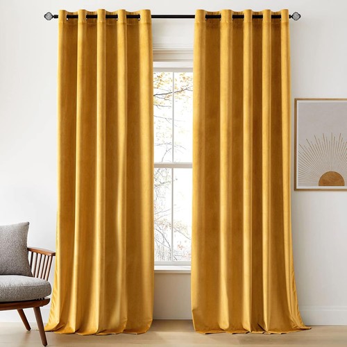 Woaboy velvet curtains - velvet,