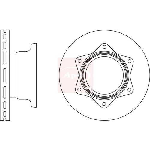 Brake discs vented for - brake,