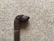Vintage Wooden Dogs Head