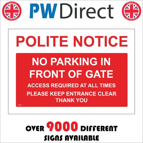 Sign polite notice parking - sign,