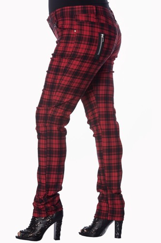 Banned apparel red tartan - apparel,