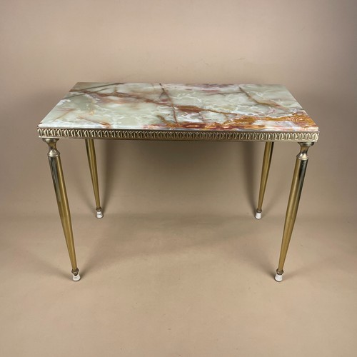 Vintage marble brass table - brass,