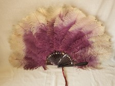 Antique large purple and cream