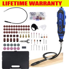 Rotary Multi Tool 135W with 80pc Accessory Set Storage Case Dremel Compatible