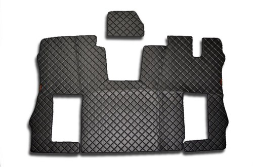 Eco leather black and red - black,