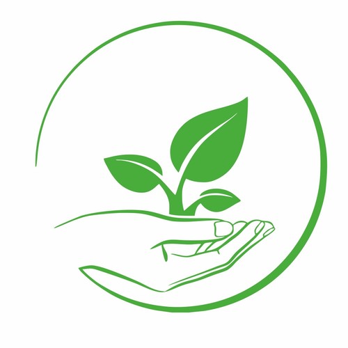 Sticker green energy sign