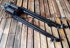 Antique Narrow Skinny Springer Forks Harley Bobber Chopper Black Big Port 18"