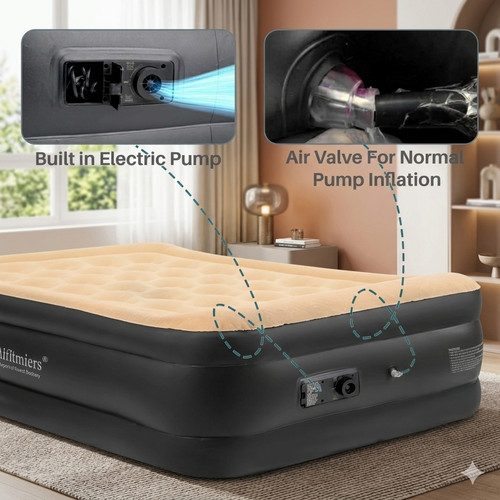 Double air bed mattress built - air,