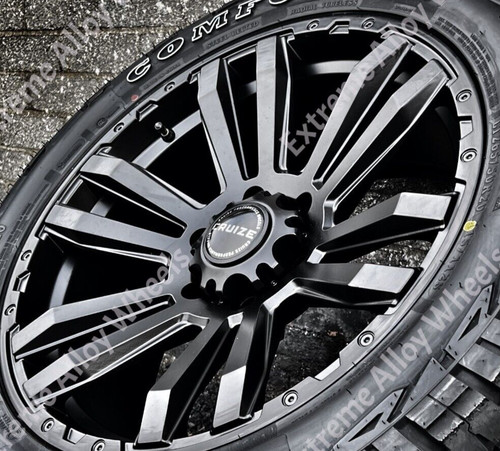Black stryker alloy wheels - black,
