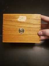 Vintage Globe Wernicke No. 83-C Junior Tray Oak Recipe File Card Wooden Box